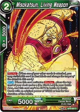 Image for Misokatsun, Living Weapon (Malicious Machinations Pre-Release Cards) (BT8-060_PR) - Dragon Ball Super: Masters