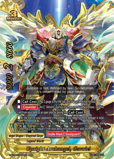Image for Upright Archangel, Gavriel (Soaring Superior Deity Dragon) (S-BT06/0005EN) - Future Card BuddyFight