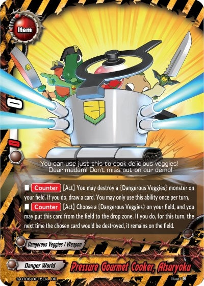 Image for Pressure Gourmet Cooker, Atsuryoku (Soaring Superior Deity Dragon) (S-BT06/0015EN) - Future Card BuddyFight