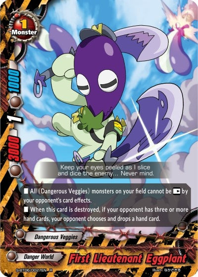 Image for First Lieutenant Eggplant (Soaring Superior Deity Dragon) (S-BT06/0027EN) - Future Card BuddyFight