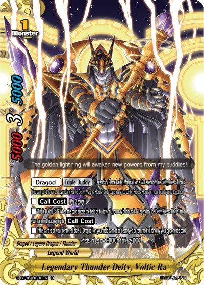 Image for Legendary Thunder Deity, Voltic Ra (Soaring Superior Deity Dragon) (S-BT06/0030EN) - Future Card BuddyFight