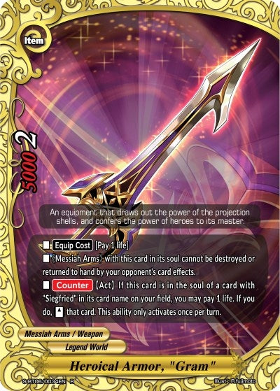 Image for Heroical Armor, "Gram" (Soaring Superior Deity Dragon) (S-BT06/0034EN) - Future Card BuddyFight