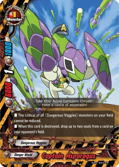 Image for Captain Asparagus (Soaring Superior Deity Dragon) (S-BT06/0055EN) - Future Card BuddyFight