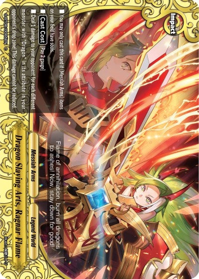 Image for Dragon Slaying Arts, Ragnar Flame (Soaring Superior Deity Dragon) (S-BT06/0065EN) - Future Card BuddyFight