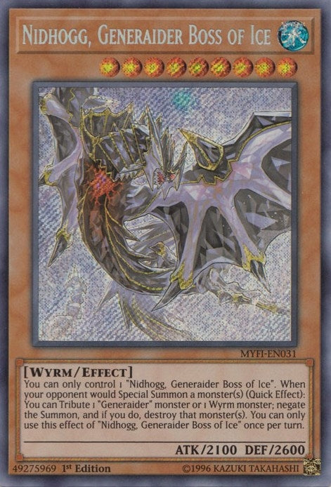 Image for Nidhogg, Generaider Boss of Ice (Mystic Fighters) (MYFI-EN031) - YuGiOh