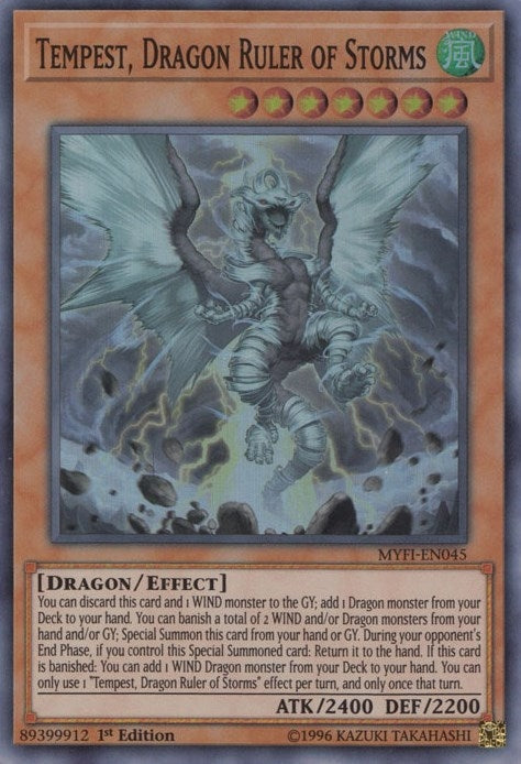 Image for Tempest, Dragon Ruler of Storms (Mystic Fighters) (MYFI-EN045) - YuGiOh