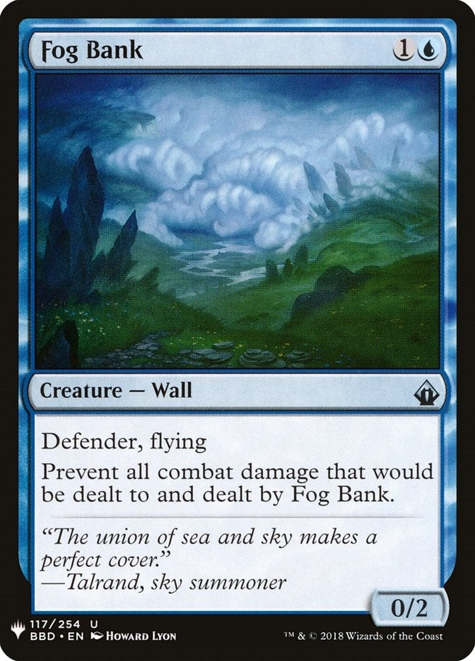 Image for Fog Bank (The List Reprints) (117) - Magic: The Gathering