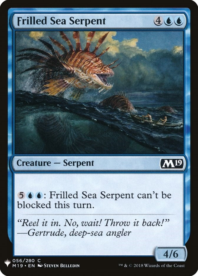 Image for Frilled Sea Serpent (The List Reprints) (56) - Magic: The Gathering