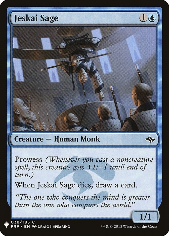 Image for Jeskai Sage (The List Reprints) (38) - Magic: The Gathering
