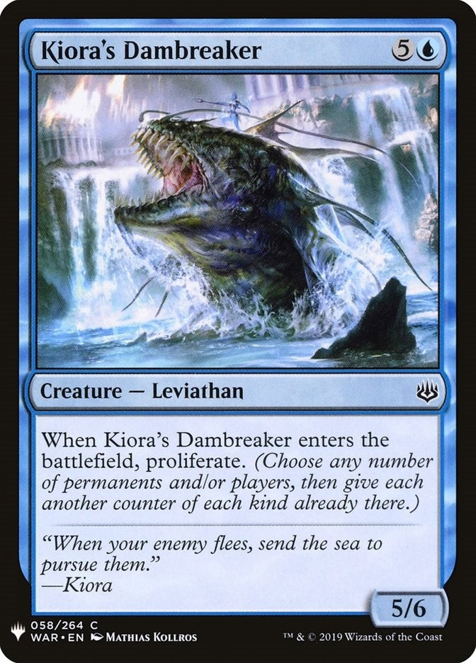 Image for Kiora's Dambreaker (The List Reprints) (58) - Magic: The Gathering