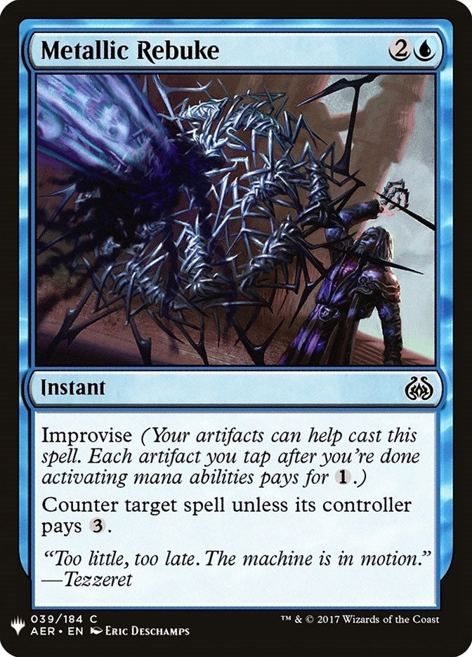 Image for Metallic Rebuke (The List Reprints) (39) - Magic: The Gathering