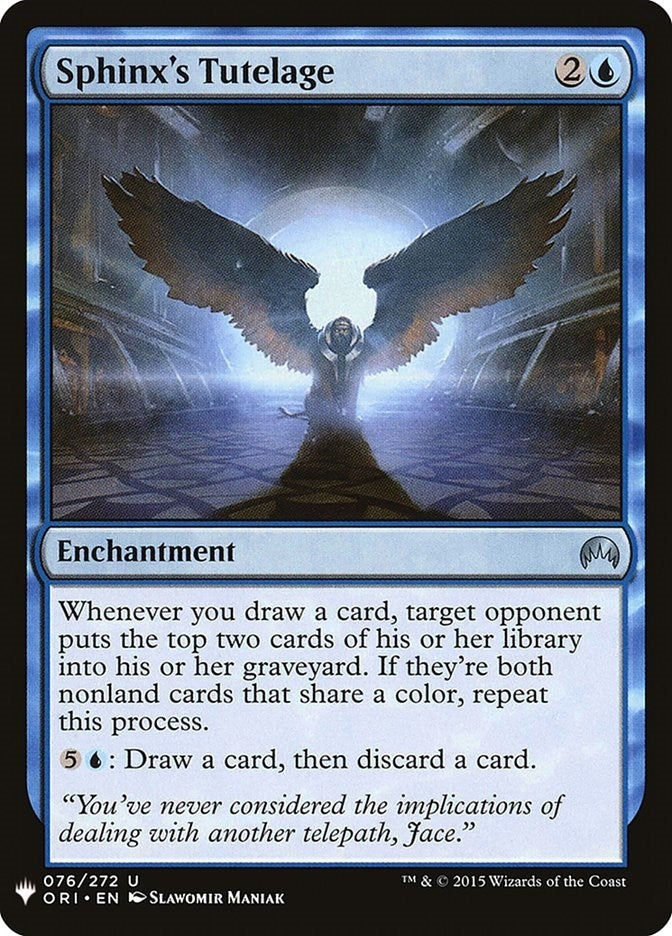 Image for Sphinx's Tutelage (The List Reprints) (76) - Magic: The Gathering