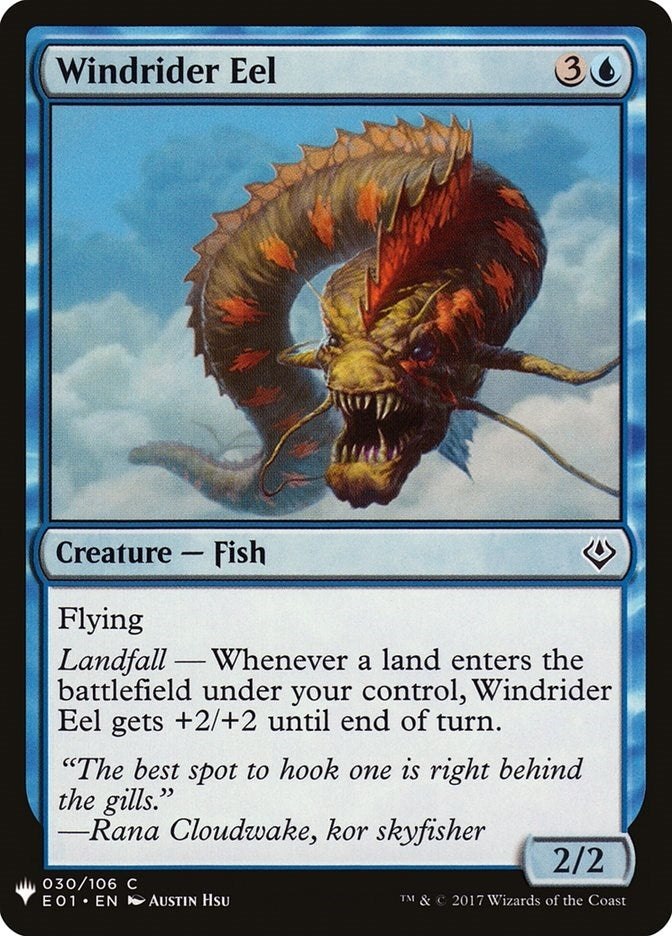 Image for Windrider Eel (The List Reprints) (30) - Magic: The Gathering