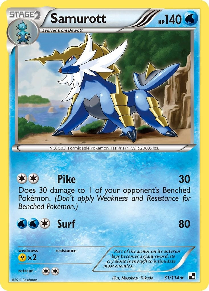 Image for Samurott (Deck Exclusives) (031/114) - Pokemon