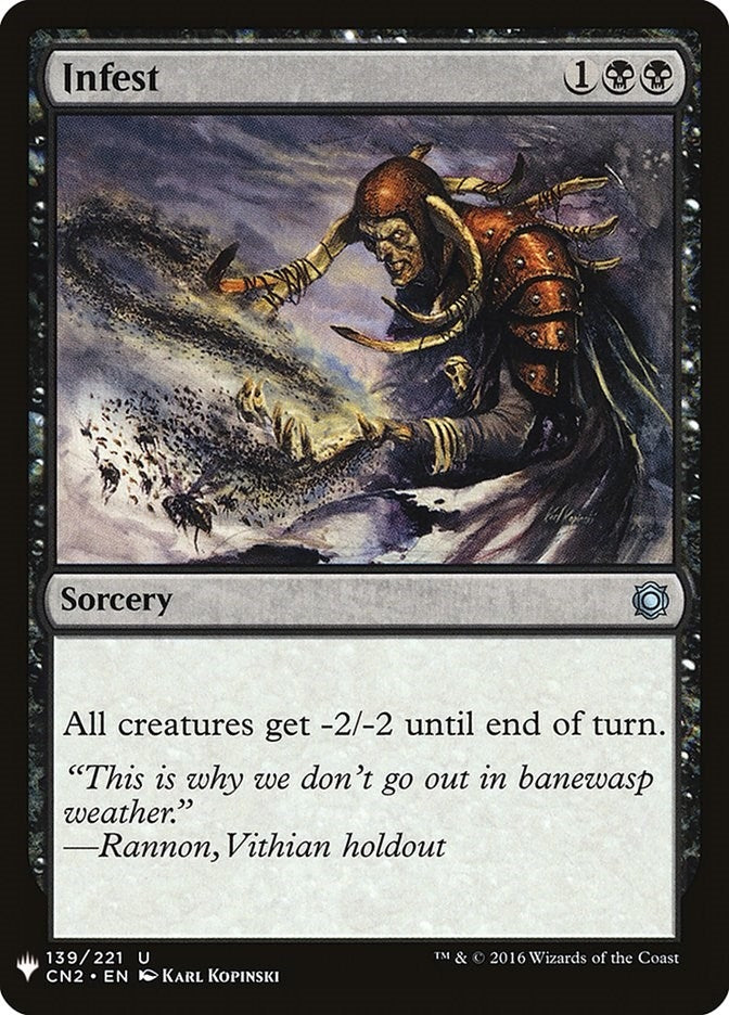 Image for Infest (The List Reprints) (139) - Magic: The Gathering