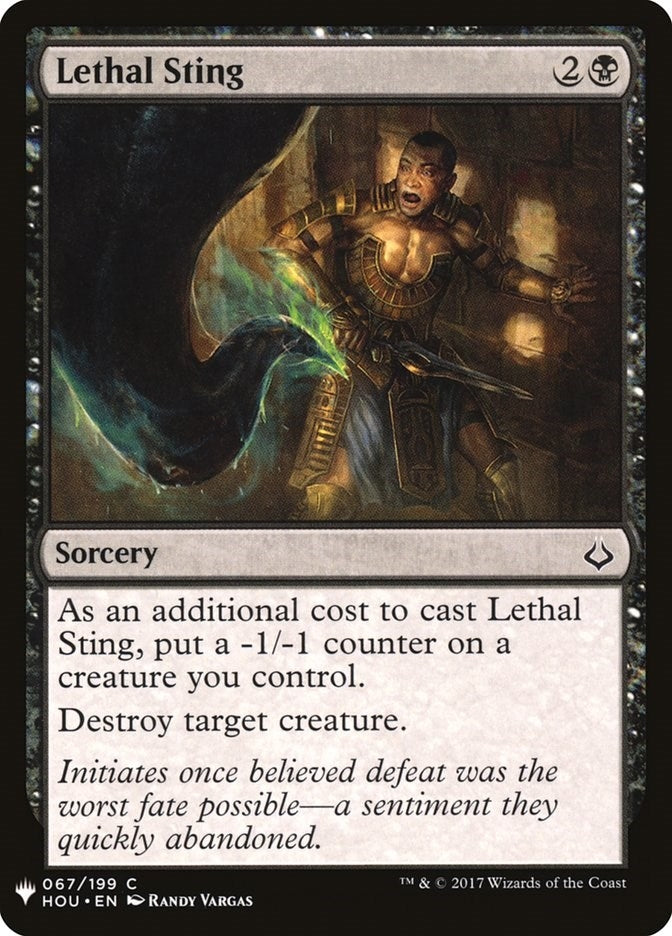 Image for Lethal Sting (The List Reprints) (67) - Magic: The Gathering