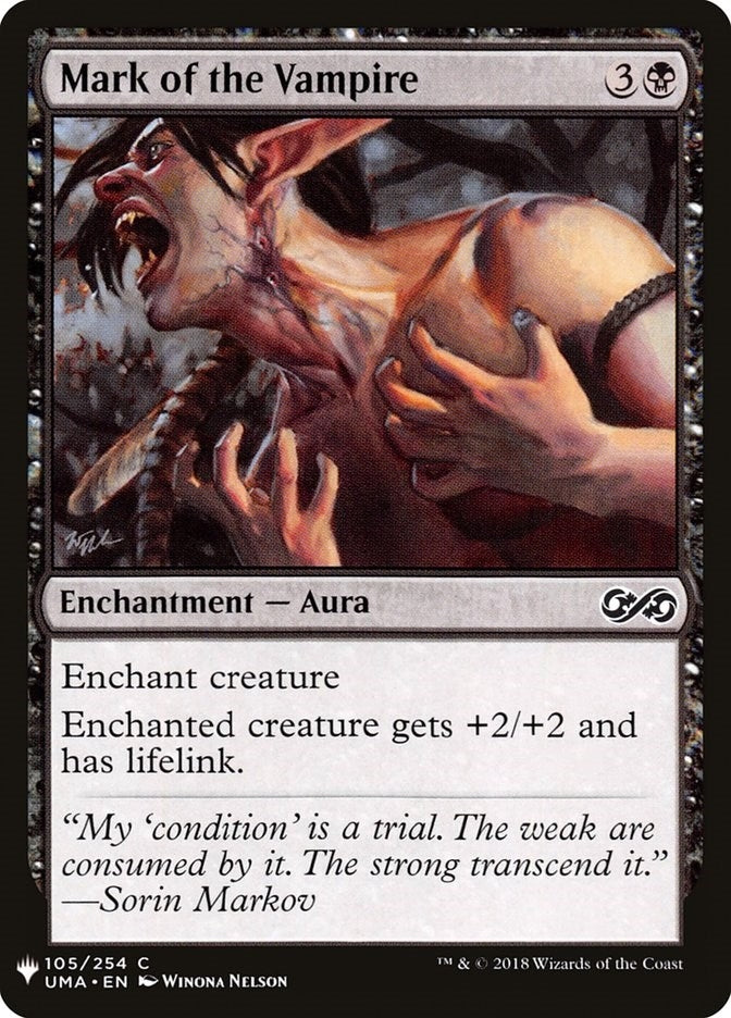 Image for Mark of the Vampire (The List Reprints) (105) - Magic: The Gathering