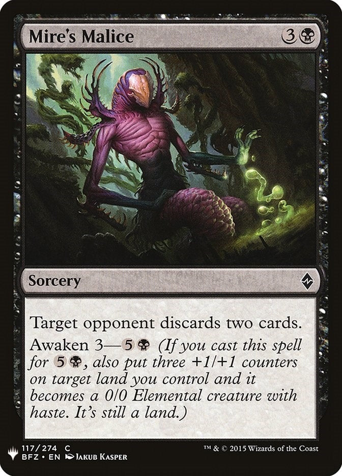 Image for Mire's Malice (The List Reprints) (117) - Magic: The Gathering
