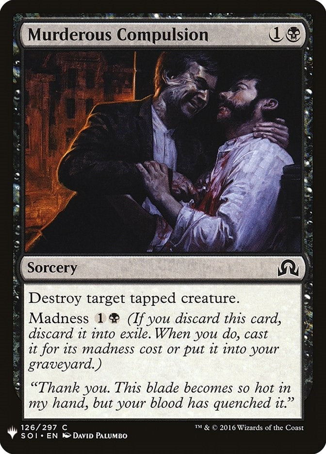 Image for Murderous Compulsion (The List Reprints) (126) - Magic: The Gathering