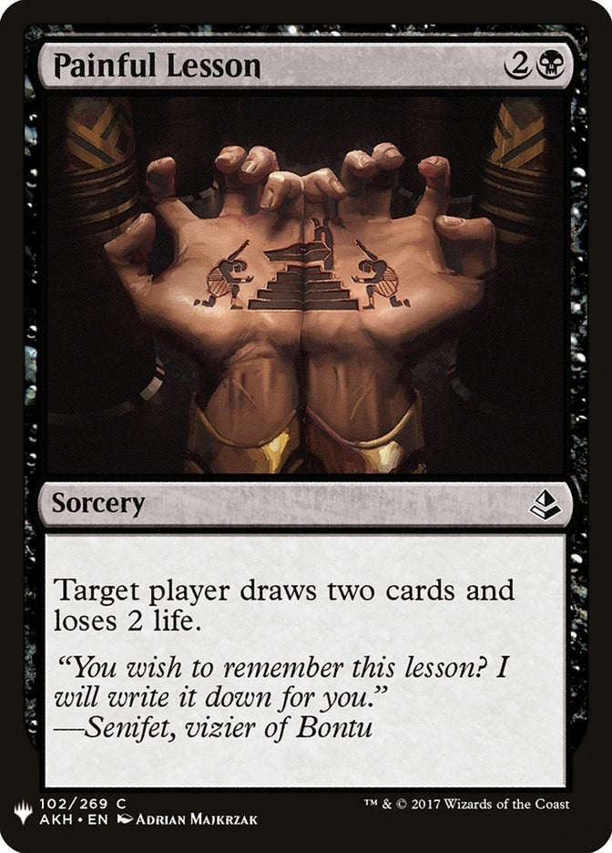 Image for Painful Lesson (AKH) (The List Reprints) (102) - Magic: The Gathering