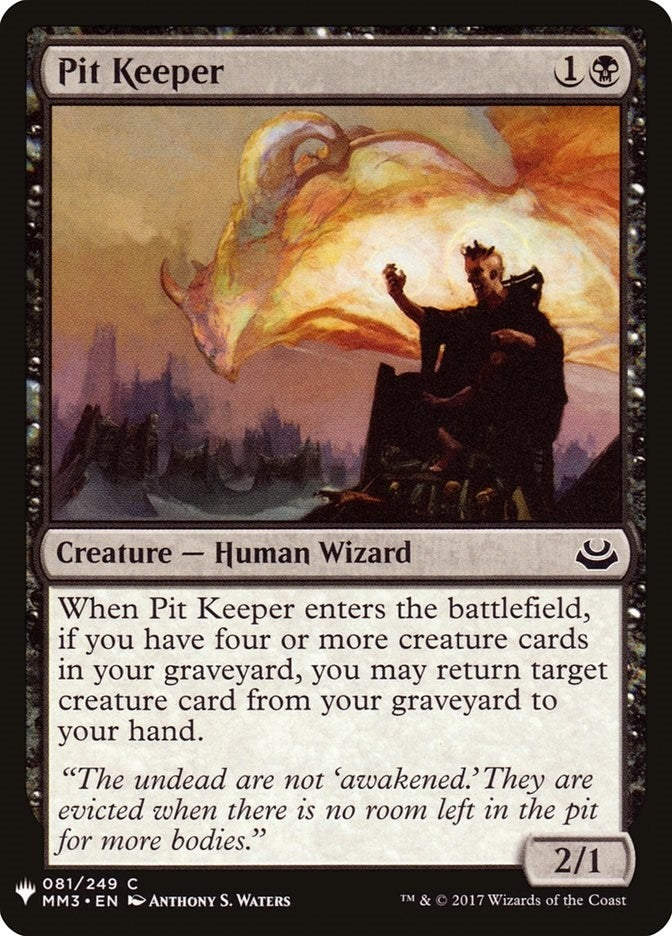 Image for Pit Keeper (The List Reprints) (81) - Magic: The Gathering