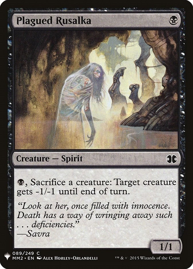 Image for Plagued Rusalka (The List Reprints) (89) - Magic: The Gathering