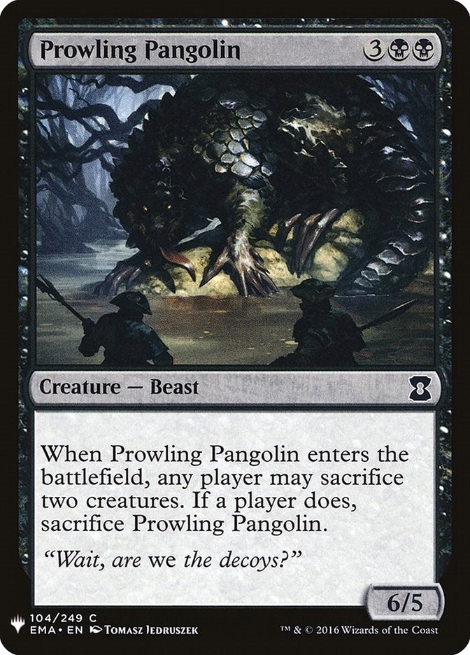 Image for Prowling Pangolin (The List Reprints) (104) - Magic: The Gathering