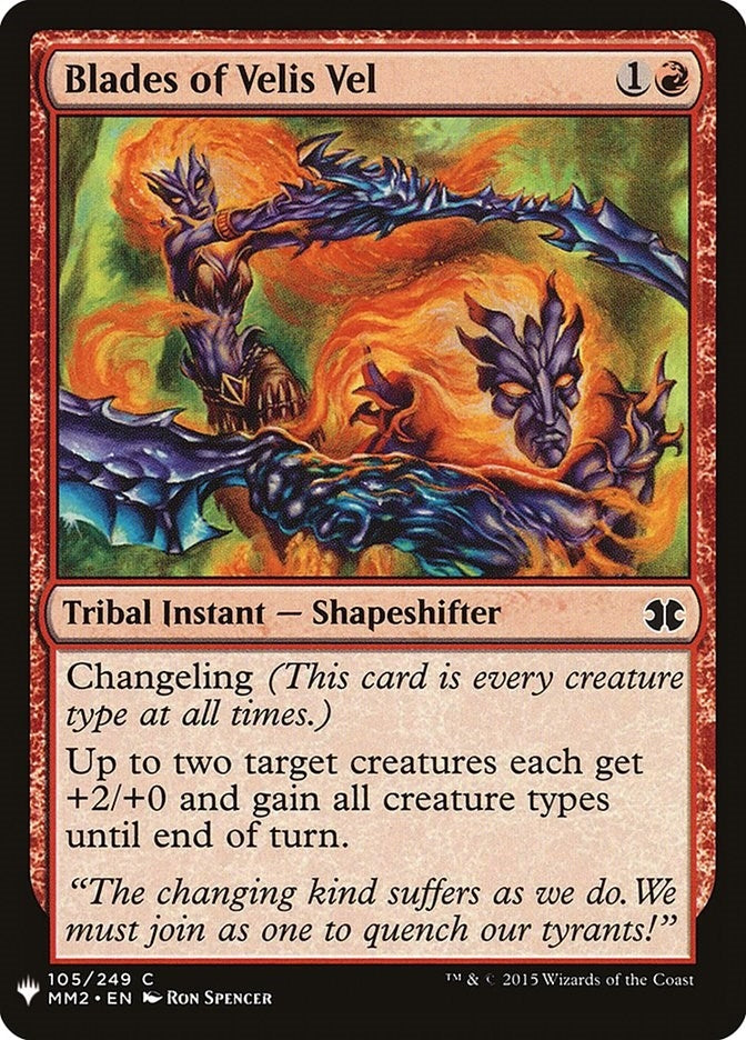 Image for Blades of Velis Vel (The List Reprints) (105) - Magic: The Gathering