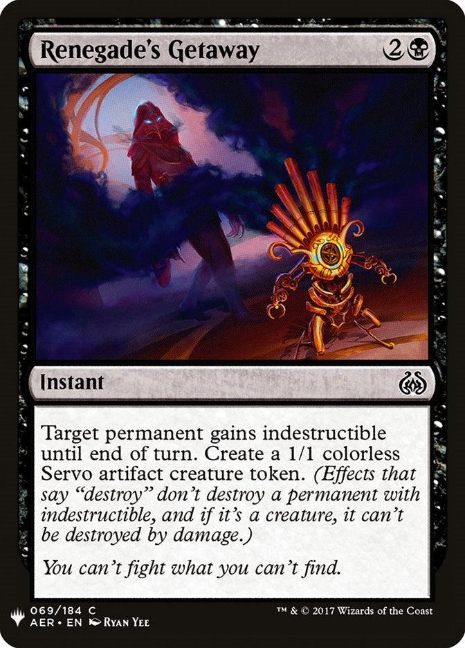 Image for Renegade's Getaway (The List Reprints) (69) - Magic: The Gathering