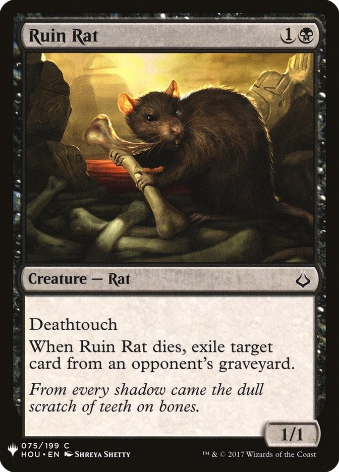 Image for Ruin Rat (The List Reprints) (75) - Magic: The Gathering