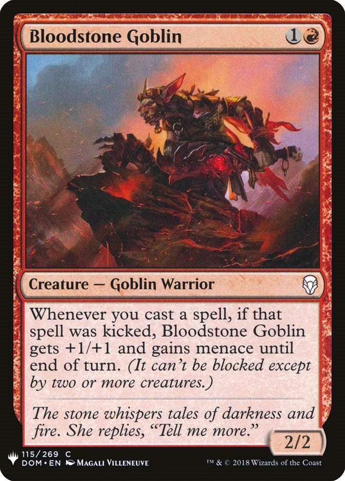 Image for Bloodstone Goblin (The List Reprints) (115) - Magic: The Gathering