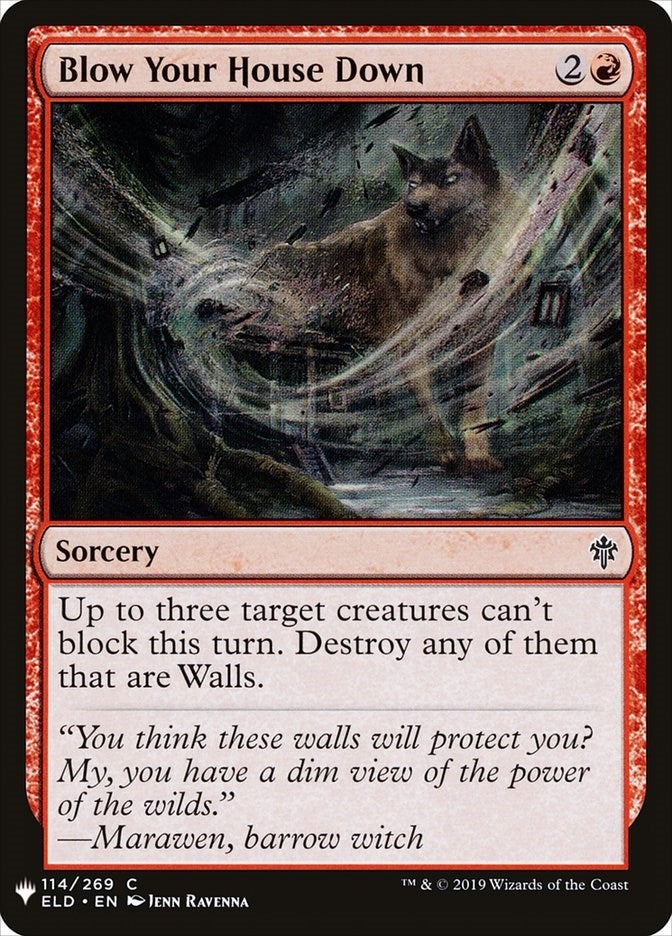 Image for Blow Your House Down (The List Reprints) (114) - Magic: The Gathering