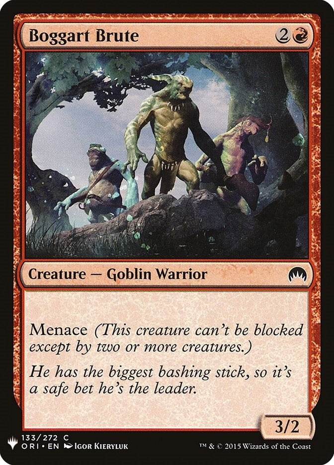Image for Boggart Brute (The List Reprints) (133) - Magic: The Gathering