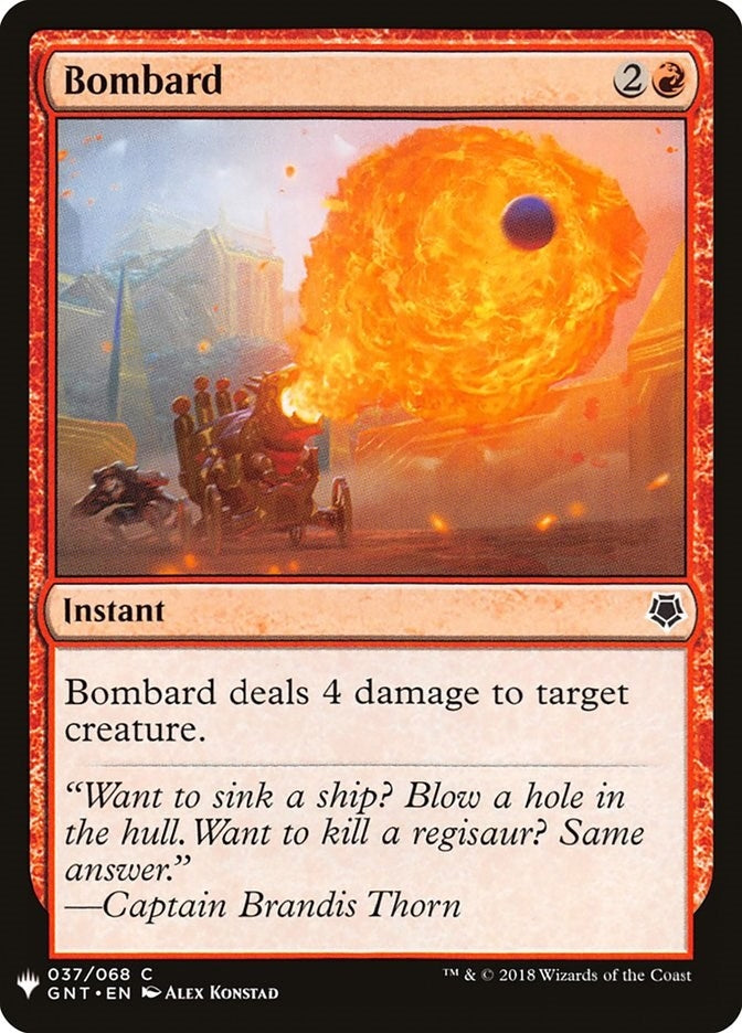 Image for Bombard (The List Reprints) (37) - Magic: The Gathering