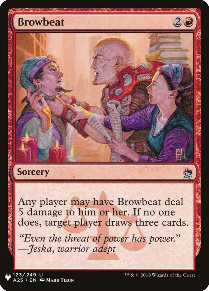 Image for Browbeat (The List Reprints) (123) - Magic: The Gathering