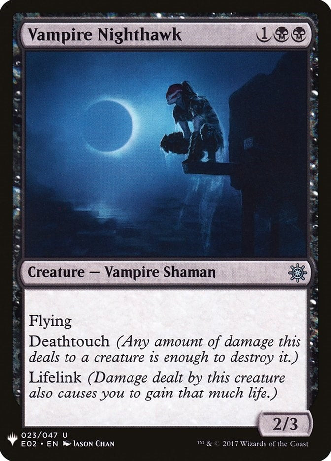 Image for Vampire Nighthawk (E02) (The List Reprints) (23) - Magic: The Gathering