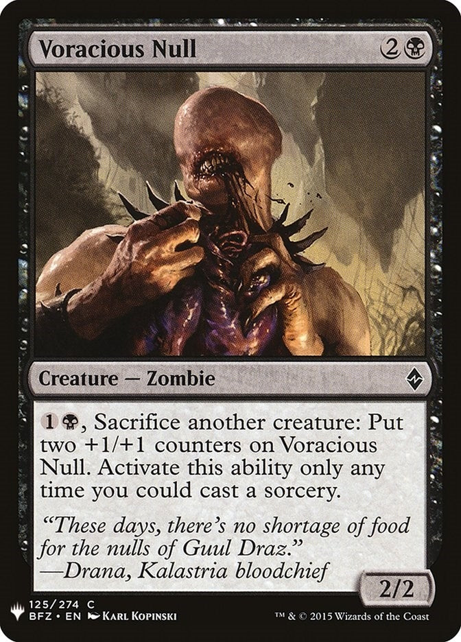 Image for Voracious Null (The List Reprints) (125) - Magic: The Gathering