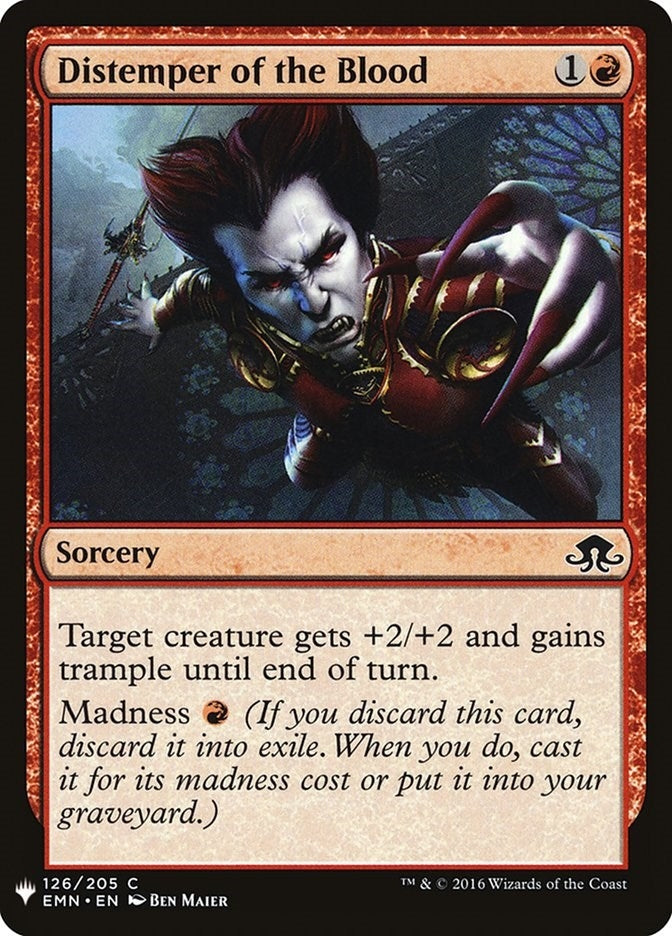 Image for Distemper of the Blood (The List Reprints) (126) - Magic: The Gathering