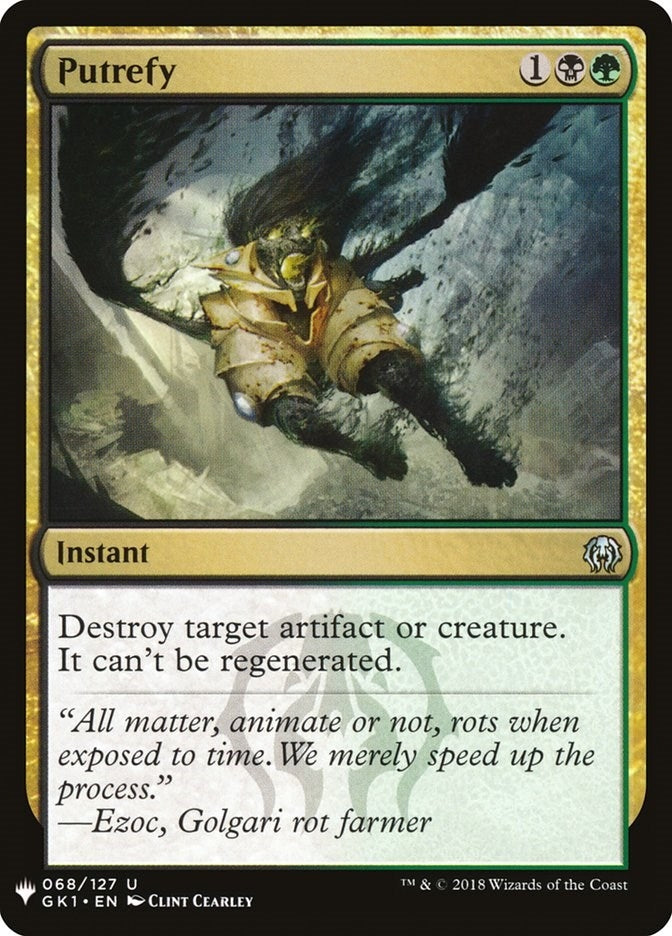 Image for Putrefy (GK1) (The List Reprints) (68) - Magic: The Gathering