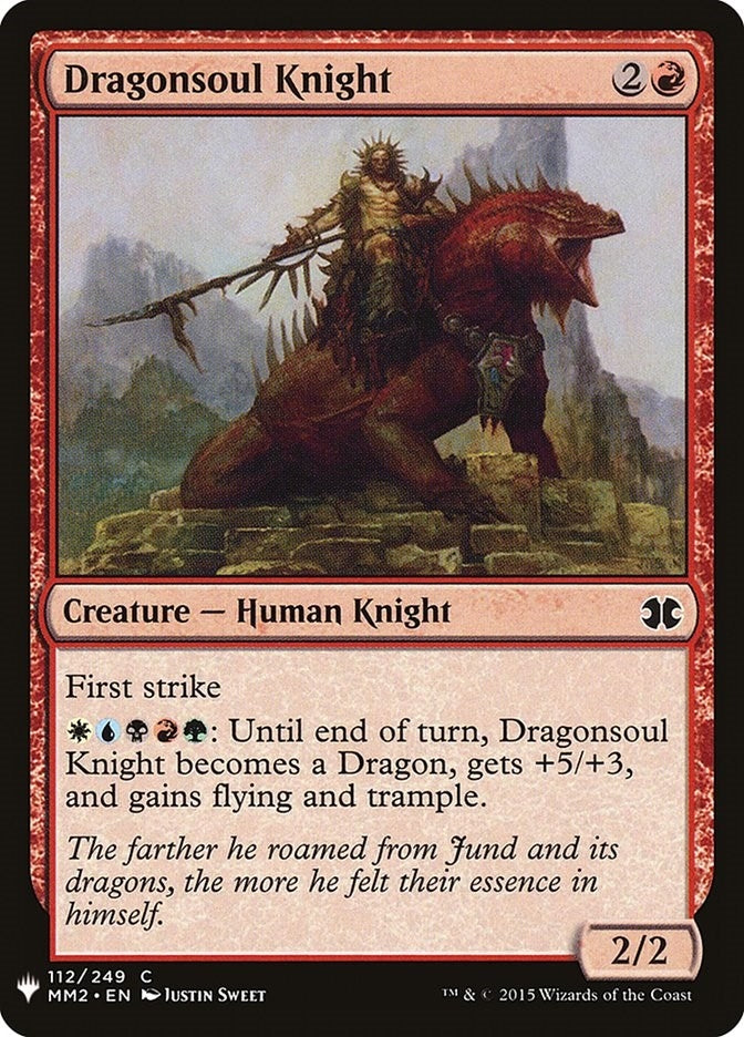 Image for Dragonsoul Knight (The List Reprints) (112) - Magic: The Gathering
