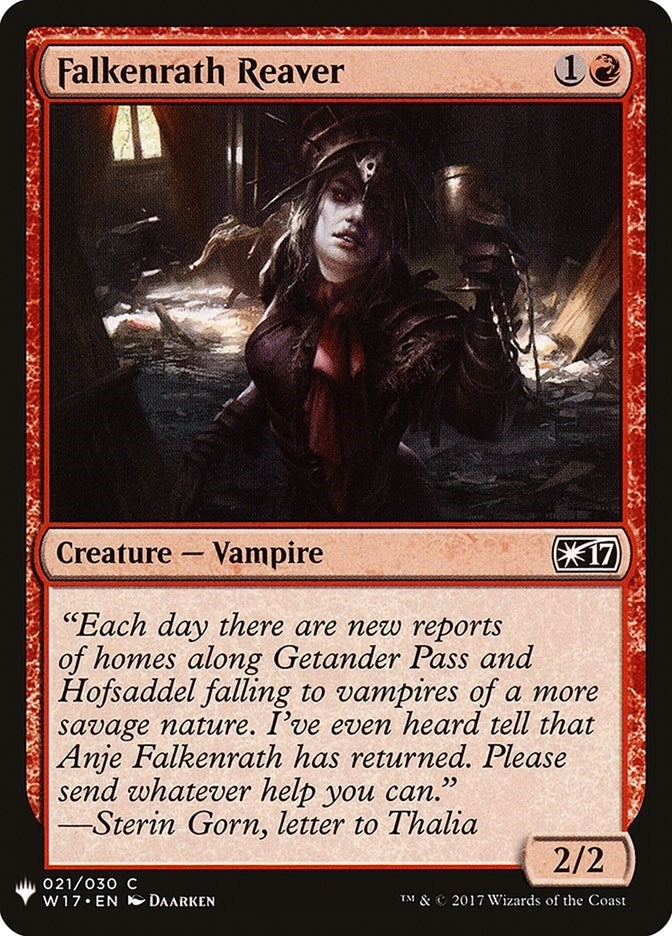 Image for Falkenrath Reaver (The List Reprints) (21) - Magic: The Gathering