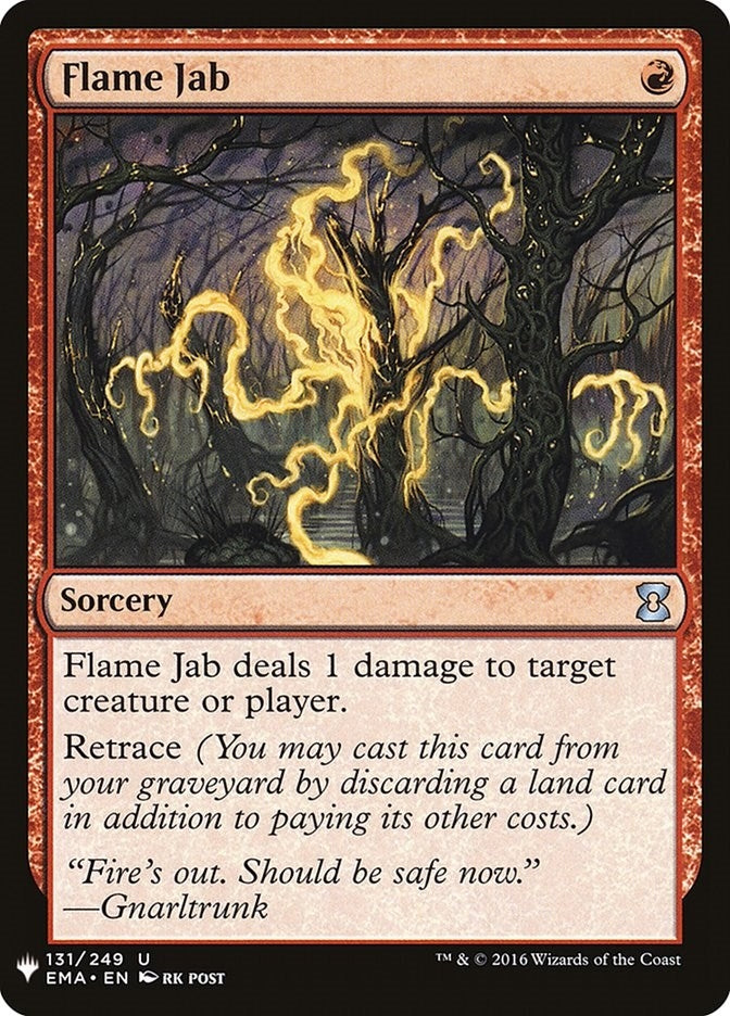 Image for Flame Jab (The List Reprints) (131) - Magic: The Gathering
