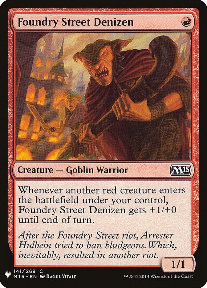 Image for Foundry Street Denizen (The List Reprints) (141) - Magic: The Gathering