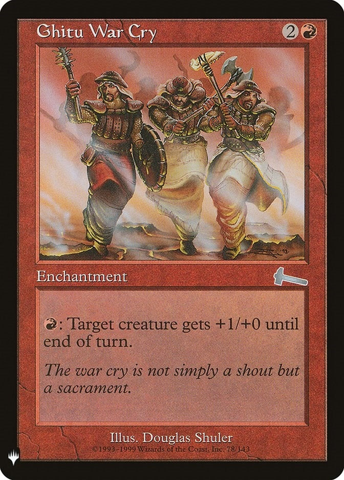 Image for Ghitu War Cry (The List Reprints) (78) - Magic: The Gathering