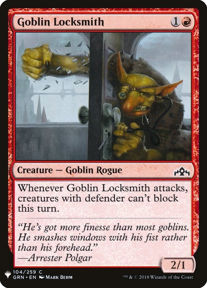 Image for Goblin Locksmith (The List Reprints) (104) - Magic: The Gathering