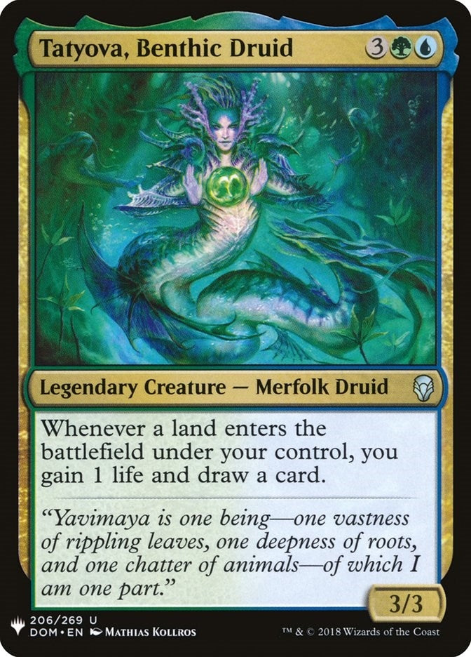 Image for Tatyova, Benthic Druid (The List Reprints) (206) - Magic: The Gathering