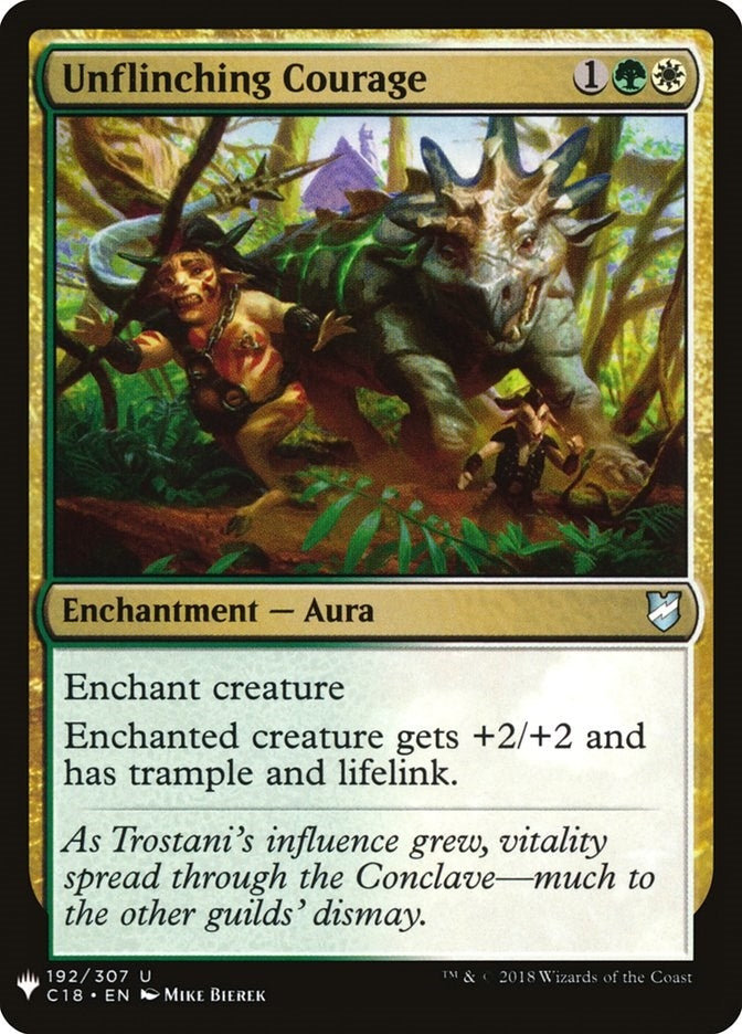 Image for Unflinching Courage (The List Reprints) (192) - Magic: The Gathering
