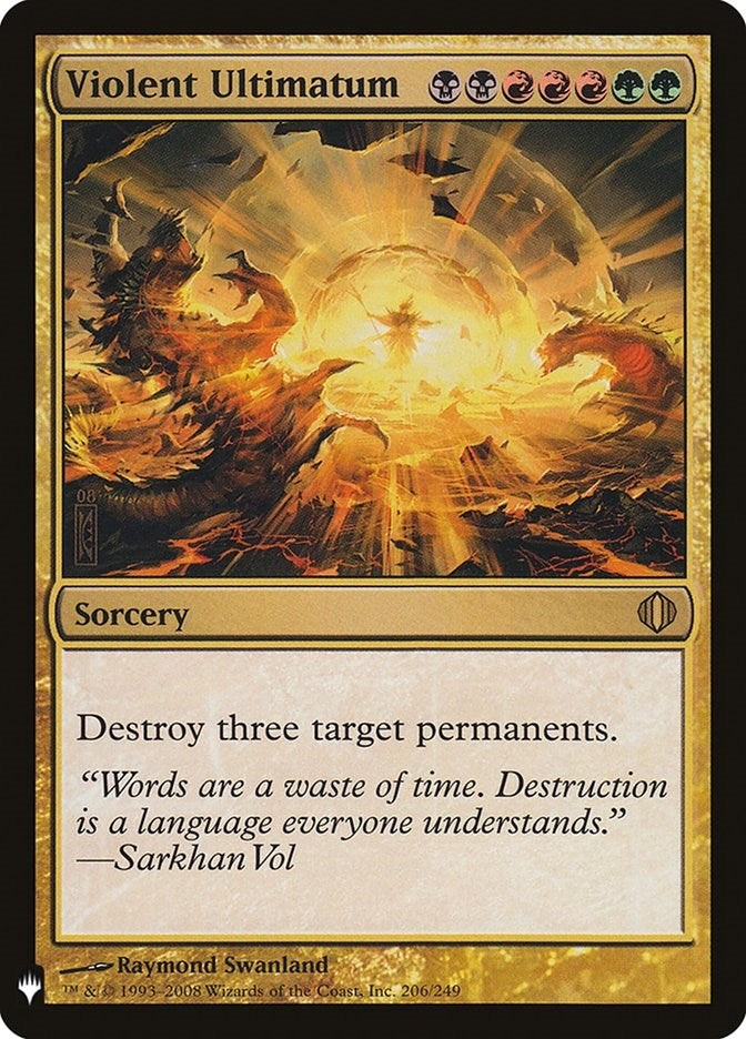 Image for Violent Ultimatum (The List Reprints) (206/249) - Magic: The Gathering