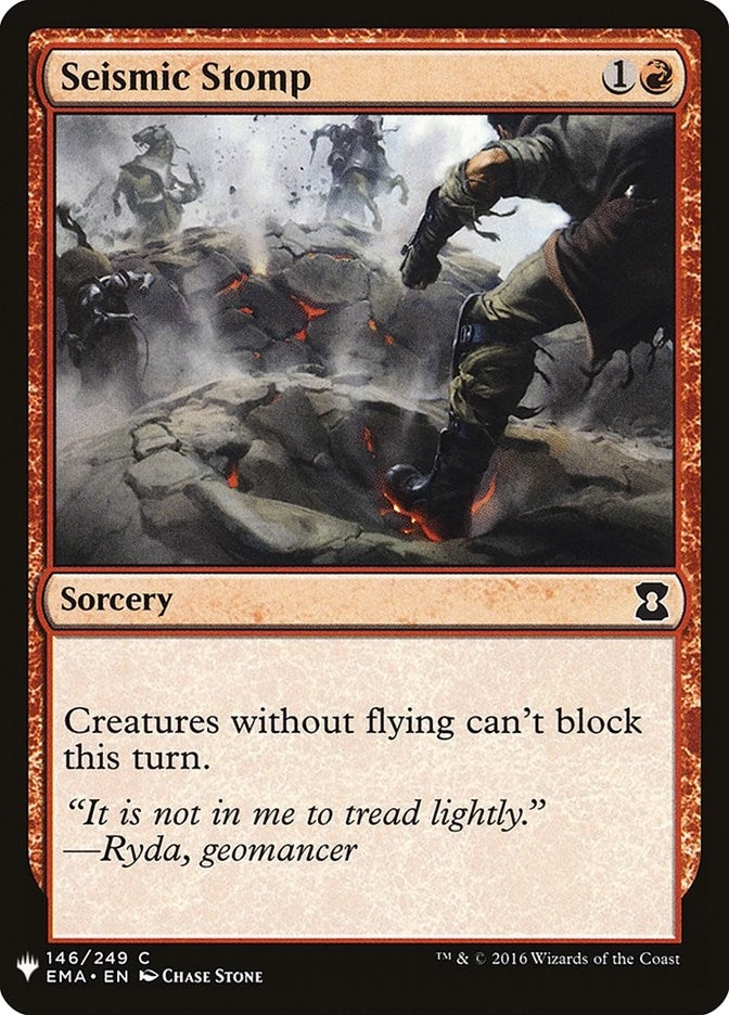 Image for Seismic Stomp (The List Reprints) (146) - Magic: The Gathering