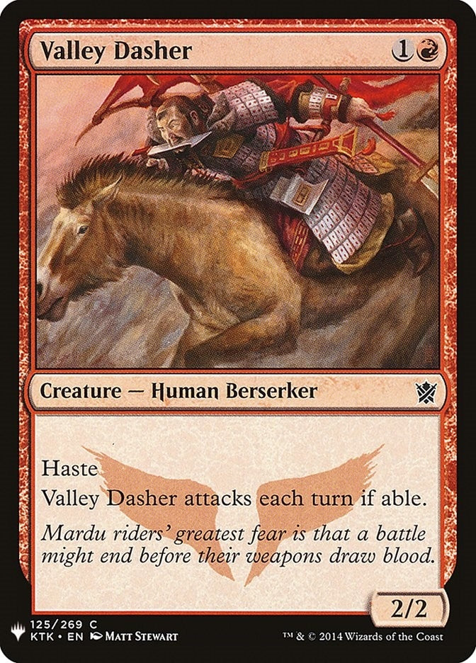 Image for Valley Dasher (The List Reprints) (125) - Magic: The Gathering